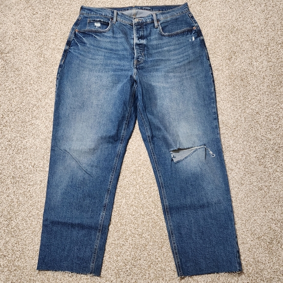 Old Navy Extra High-Rise Straight Jeans - Picture 1 of 5
